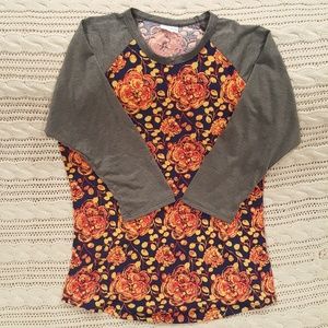Lularoe Randy Floral Baseball Tee